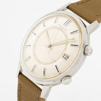 Jaeger-LeCoultre, Memovox, wristwatch, 37 mm.