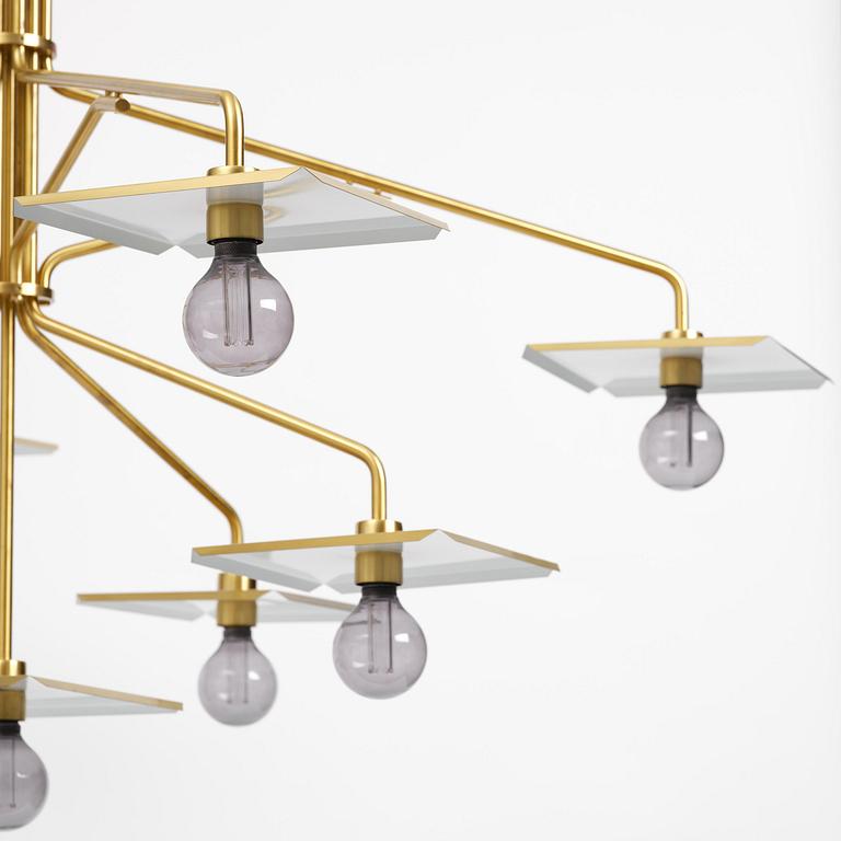 Hans-Agne Jakobsson, an imposing chandelier model C 2504, Hans-Agne Jakobsson AB, Markaryd, 1970s–80s.