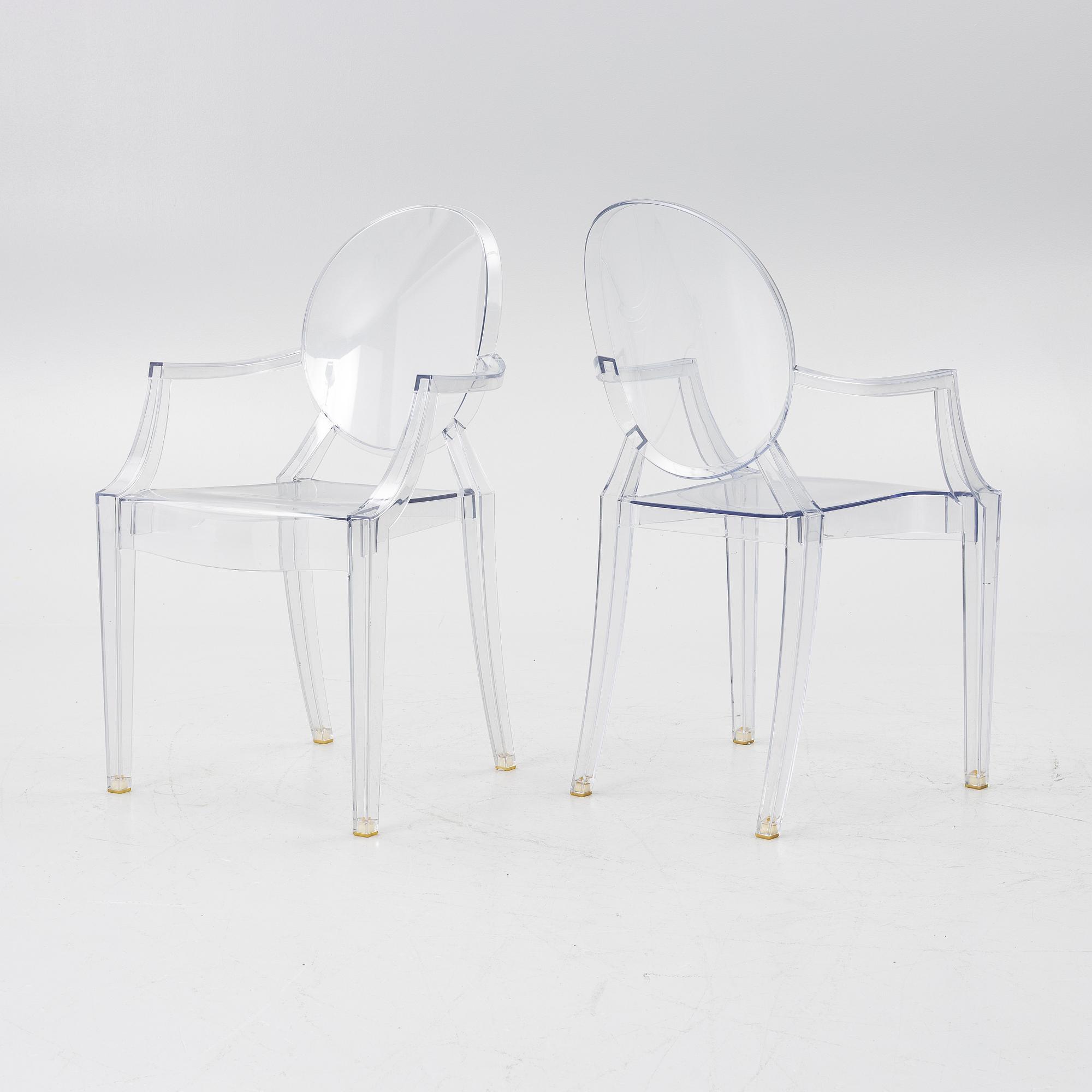 Philippe Starck, 9 armchairs, “Louis Ghost”, Kartell.