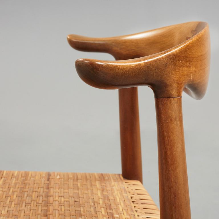 Hans J. Wegner, "Kohornsstolen/ Cowhorn chair", sex stycken, "JH-505", Johannes Hansen, Danmark 1950-60.