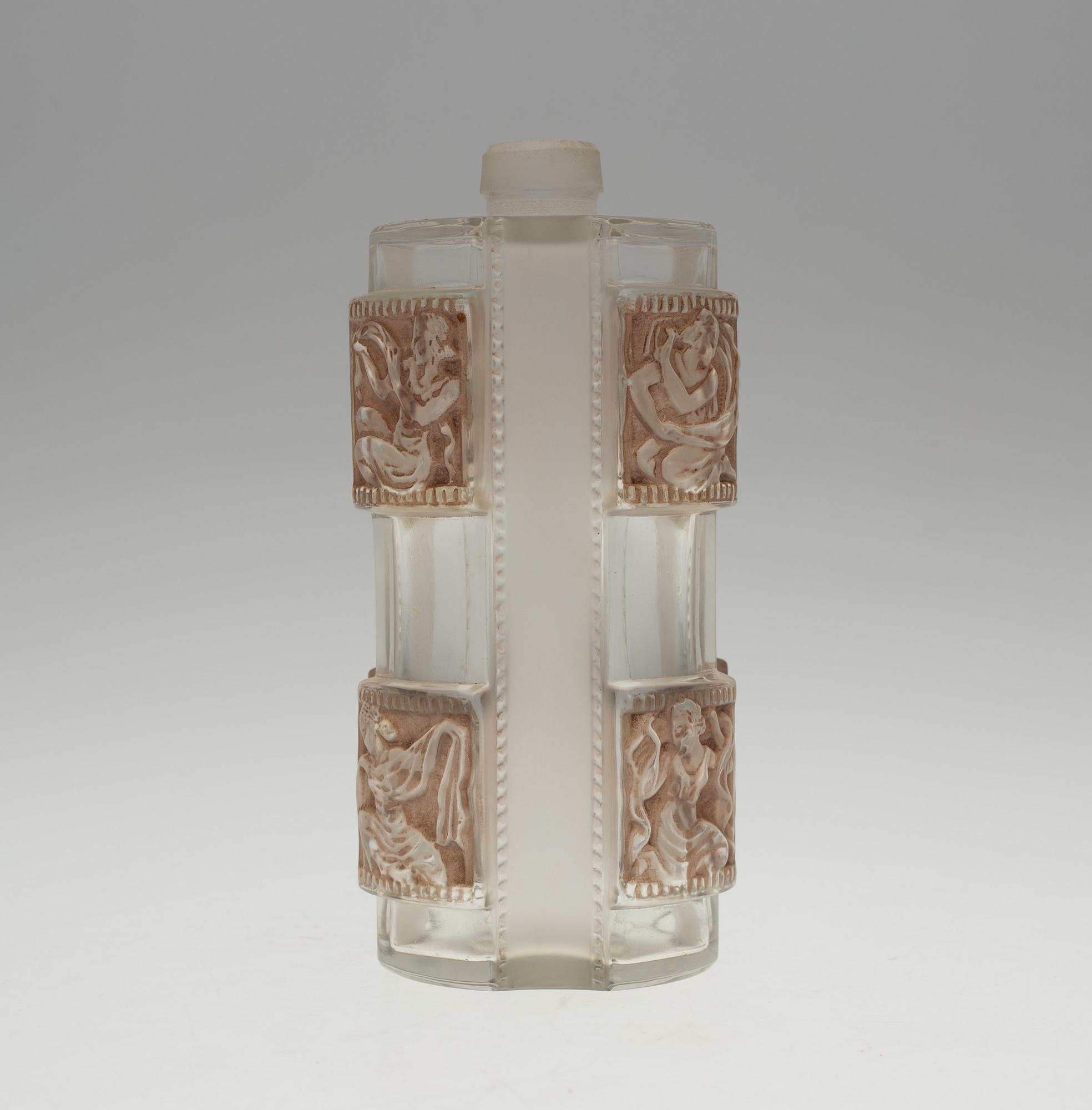 A René Lalique 'Hélène', flacon no 1, moulded glass bottle, France 1942-51.