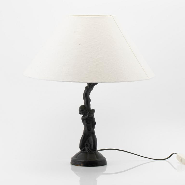 Axel Gute, Table lamp, early 20th century.