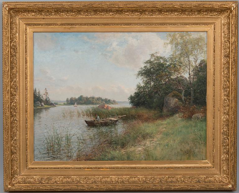 Berndt Lindholm, SOMMARLANDSKAP FRÅN ÖSTRA NYLANDS SKÄRGÅRD.