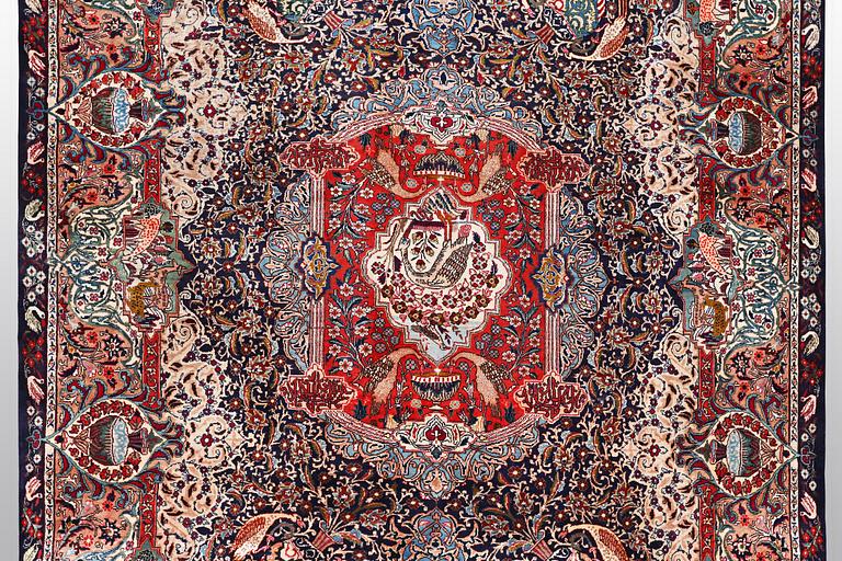 Matta, Kashmar, signerad, ca 406 x 298 cm.