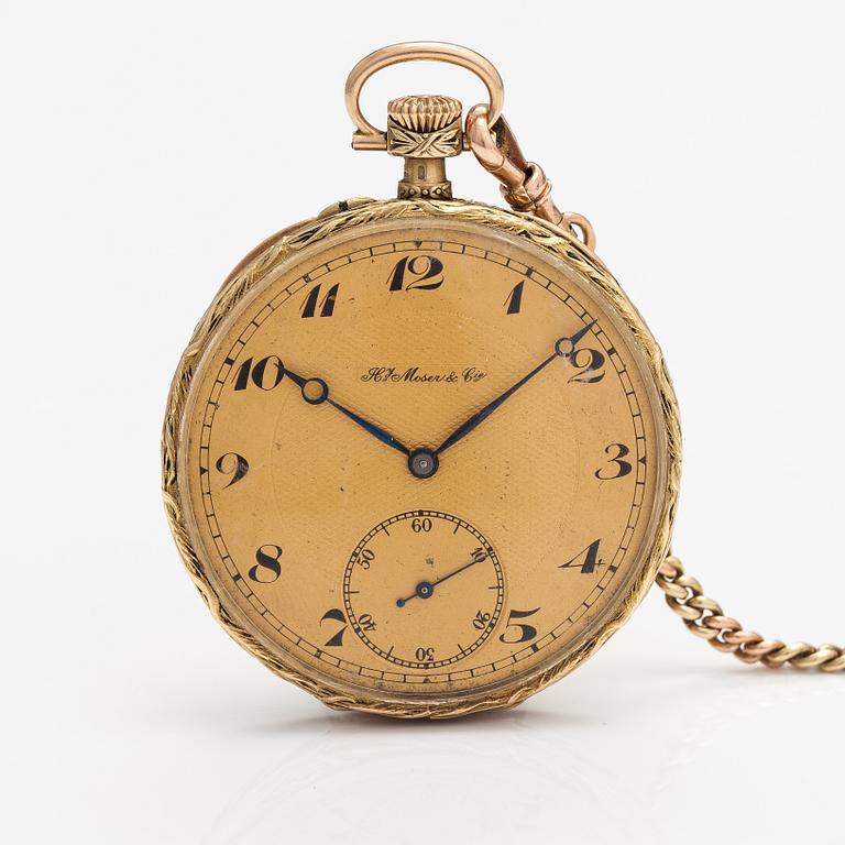 Hy. Moser & Cie, fickur, 50 mm.