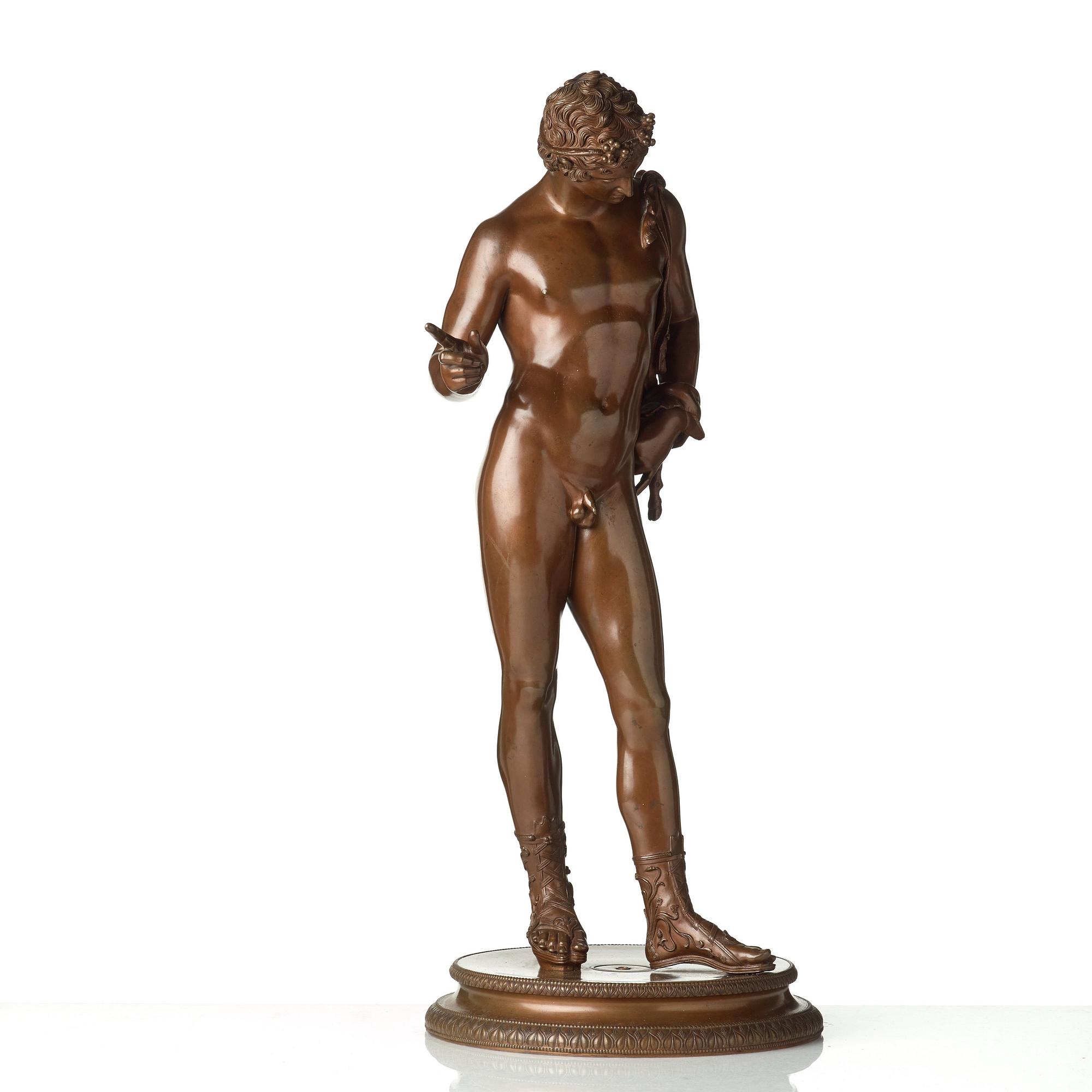 SABATINO DE ANGELIS, tillskriven. Skulptur, brons, höjd 61,5 cm. Stämpelsignerad Sabatino et fils.