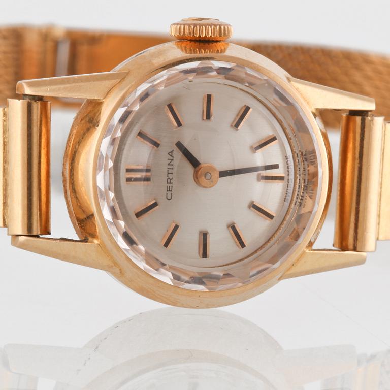 ARMBANDSUR, dam, Certina, 18K guld. Vikt 22 g.