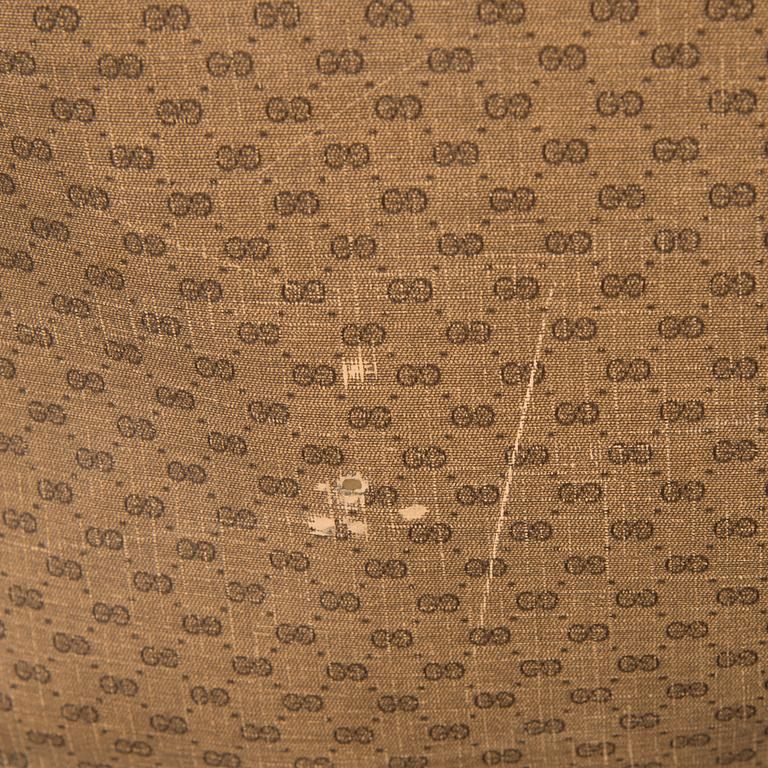 A Large Vintage Micro GG canvas Soft Suitcase.