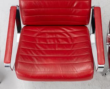 Pair of armchairs with footstool, “Vitesse”, Bolia.