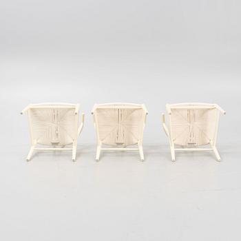 Hans J. Wegner, stolar, 6 st, modell CH24, "Y-stolen, Carl Hansen & Son, Danmark.