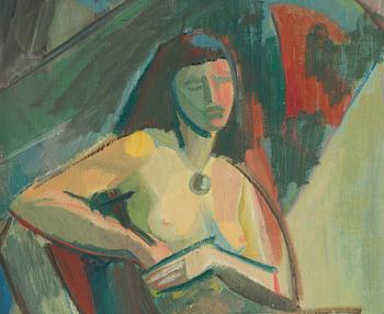 Vieno Elomaa, Sittande nakenmodell.