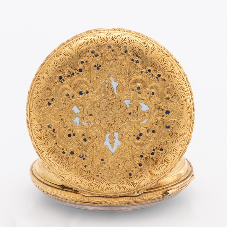 POCKETWATCH - ROBIN Á PARIS, France 1830's-40's, diam c 32 mm.