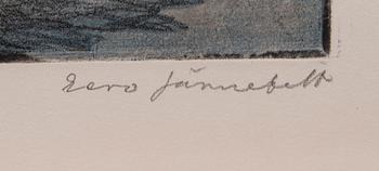 EERO JÄRNEFELT, etsning, signerad.