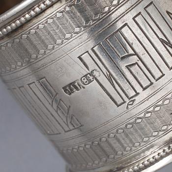 PARTI SILVER, 3 delar, Ryssland/Danmark, omkr sekelskiftet 1900. Vikt 238 gram.