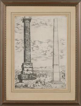 KOPPARSTICK, 2 st, 1800-tal, Italien.