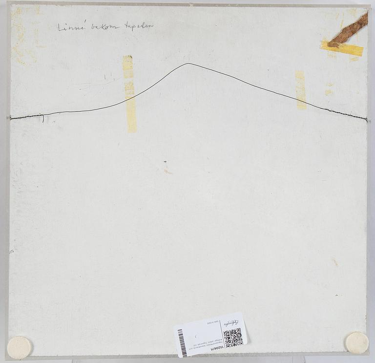 Ingegerd Möller, mixed media and collage in plexi. Signed.