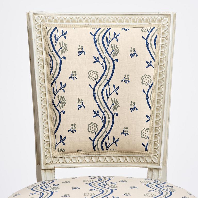 A matched set of ten late Gustavian chairs, (three signed by L Söderholm 1789-1794).