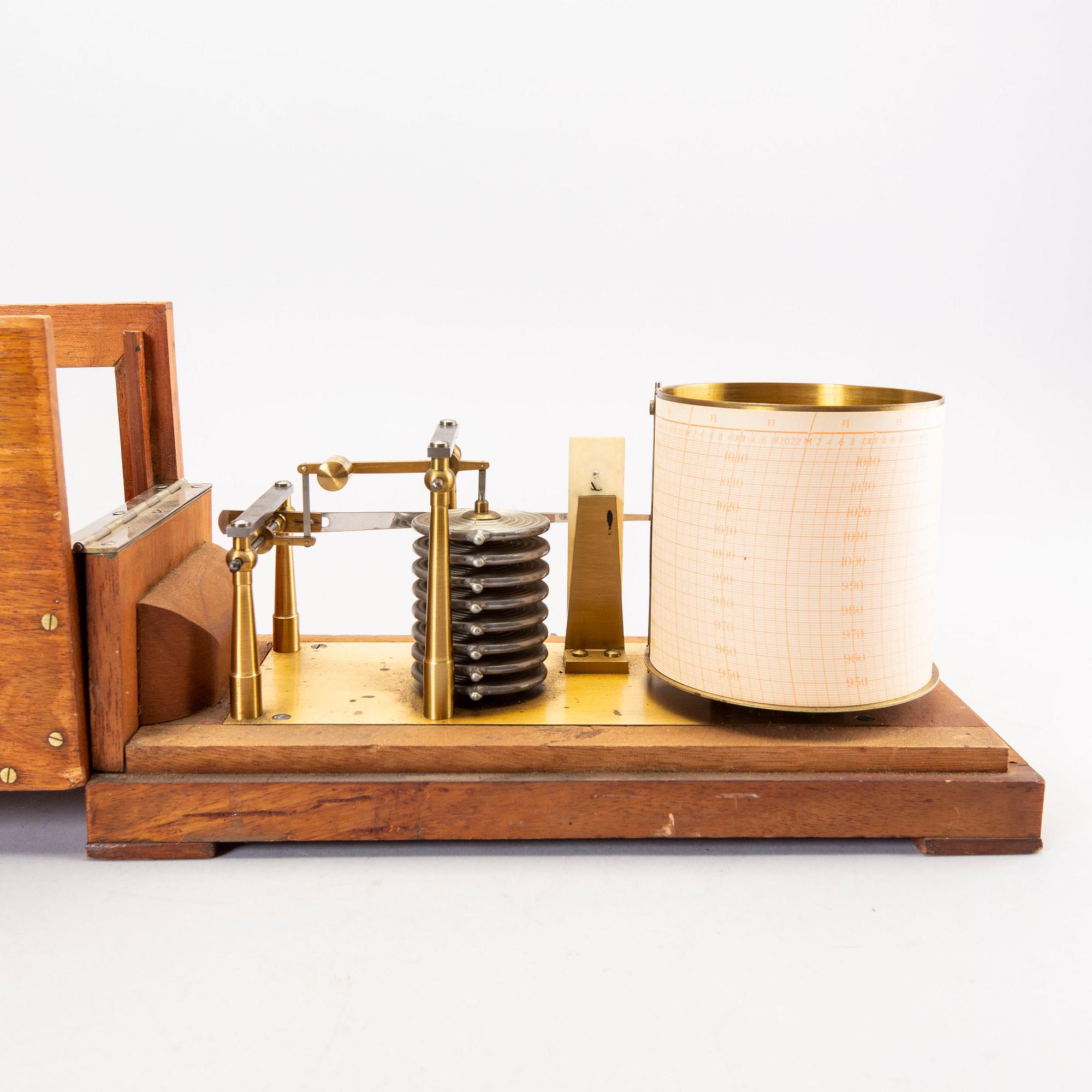 A Microscope and a Barograph first half of the 20th century.
