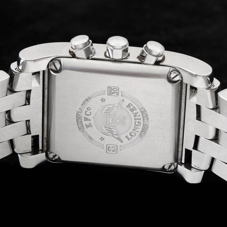 ARMBANDSUR, herr, Longines, Dolce Vita, kronograf, ref L5 656 4, quartz, cal 538, stål.