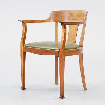 SKRIVBORD med STOL, jugend, 1900-talets början.