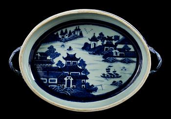 LOCKKAROTT, porslin, Kina, sekelskiftet 1700/1800-tal.