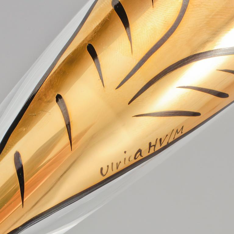 CHAMPAGNESTRUTAR, 4 st, glas, "Goldie", Ulrica Hydman Vallien,  Artist Collection, Kosta Boda, sent 1900-tal.