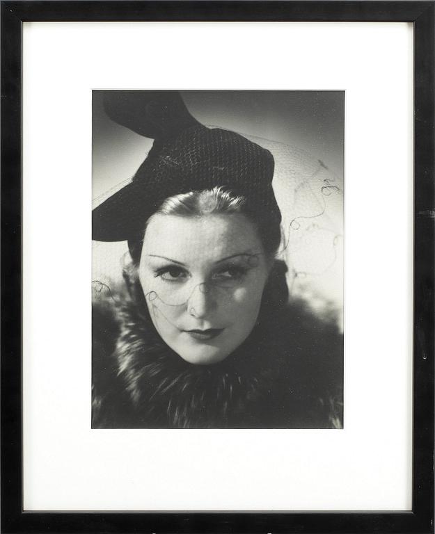 ÅKE LANGE, fotografi, silvergelatin, "Greta Garbo", 1930-tal.