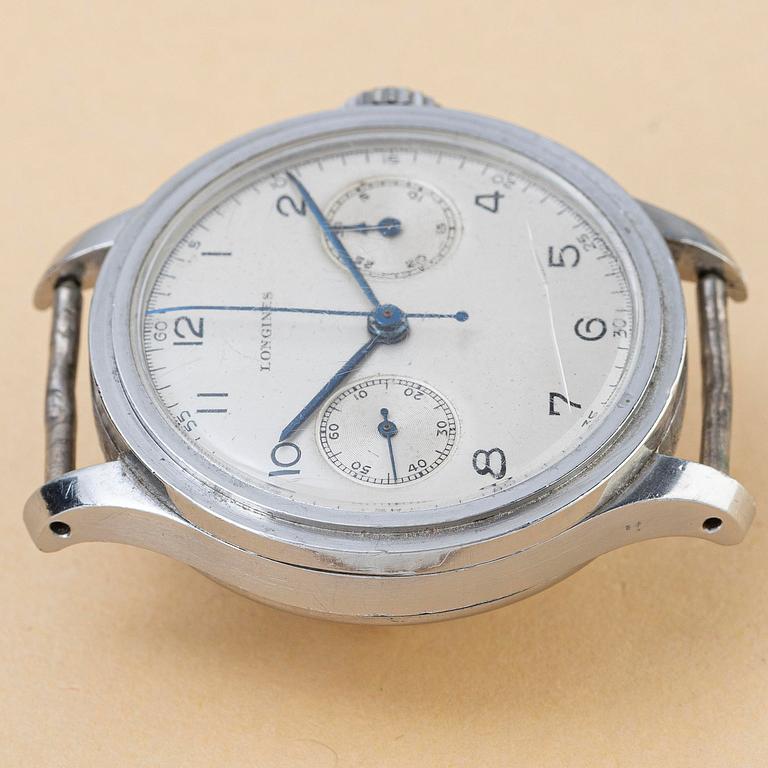 Longines, "Flyback", "13ZN", "Step case", ca 1940.