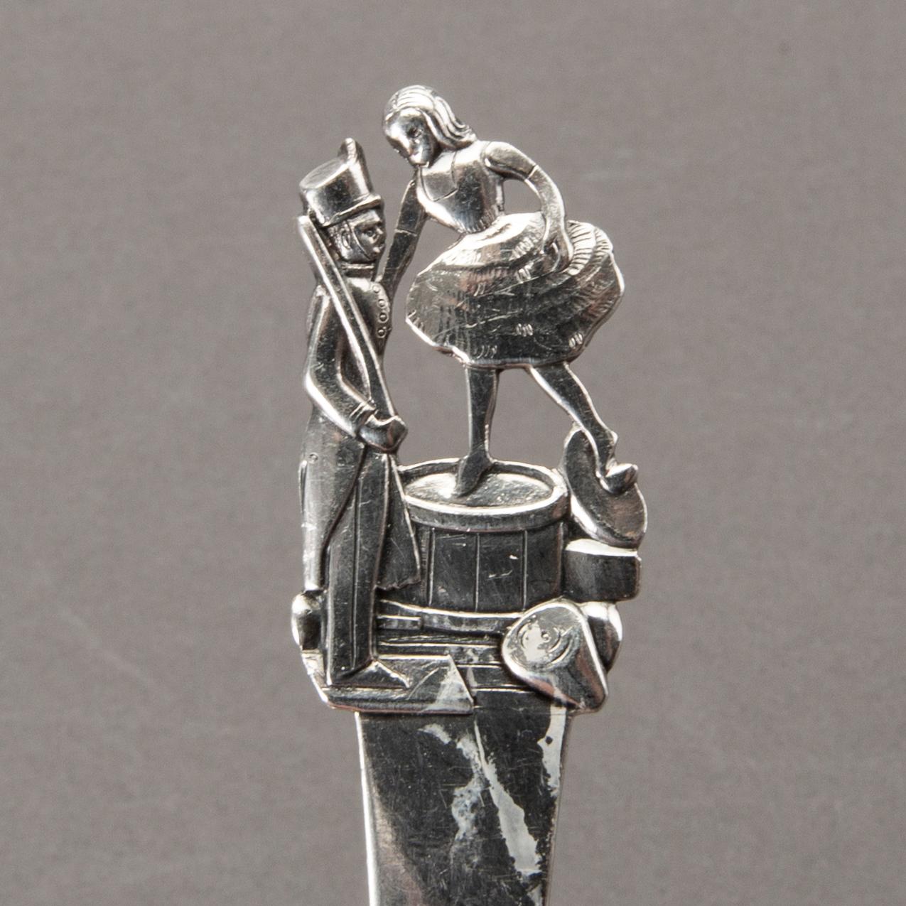 CUTLERY, 33 pcs, silver, H C Andersen motifs, Denmark mid 20th century, 631g.