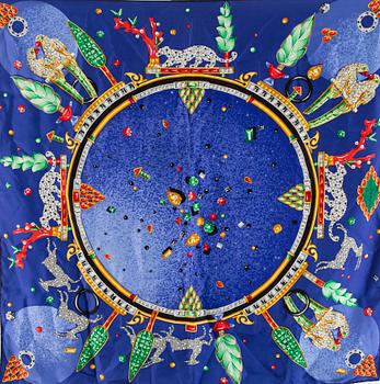 SCARVES, 4 st, silke, Gianni Versace, Cartier, YSL.