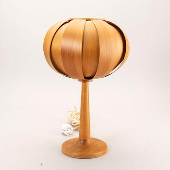 A Futura AB, Tibro, 1960s pine table lamp.