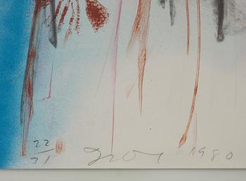 Jim Dine, "Flowered robe with sky".