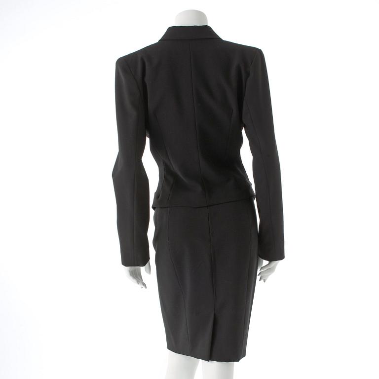 JOHN GALLIANO, a three-piece suit consisting of jacket and pants from the 1980s.