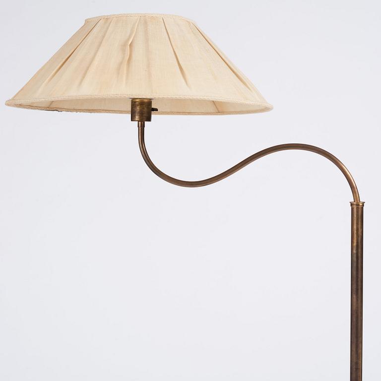 Harald Notini, a floor lamp, model '15334', Arvid Böhlmarks Lampfabrik, Sweden, 1940s.
