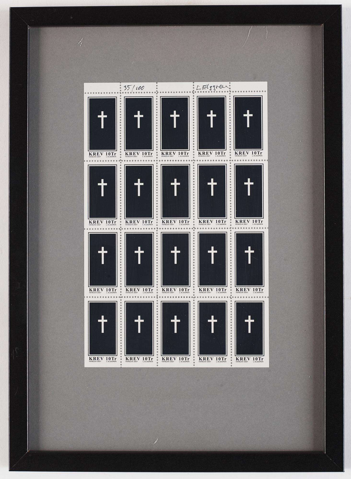 Leif Elggren, Stamps Elga Vargaland, Venice.