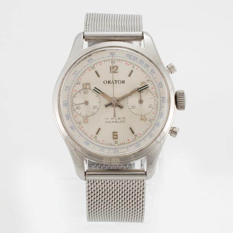 ORATOR, chronograph, wristwatch, 36 mm,