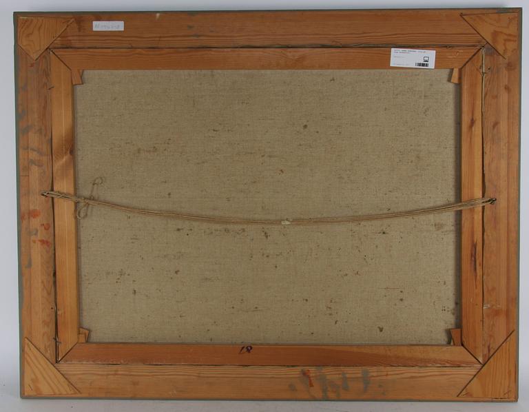 OKÄND KONSTNÄR. Olja på , sign Rosenkvist.