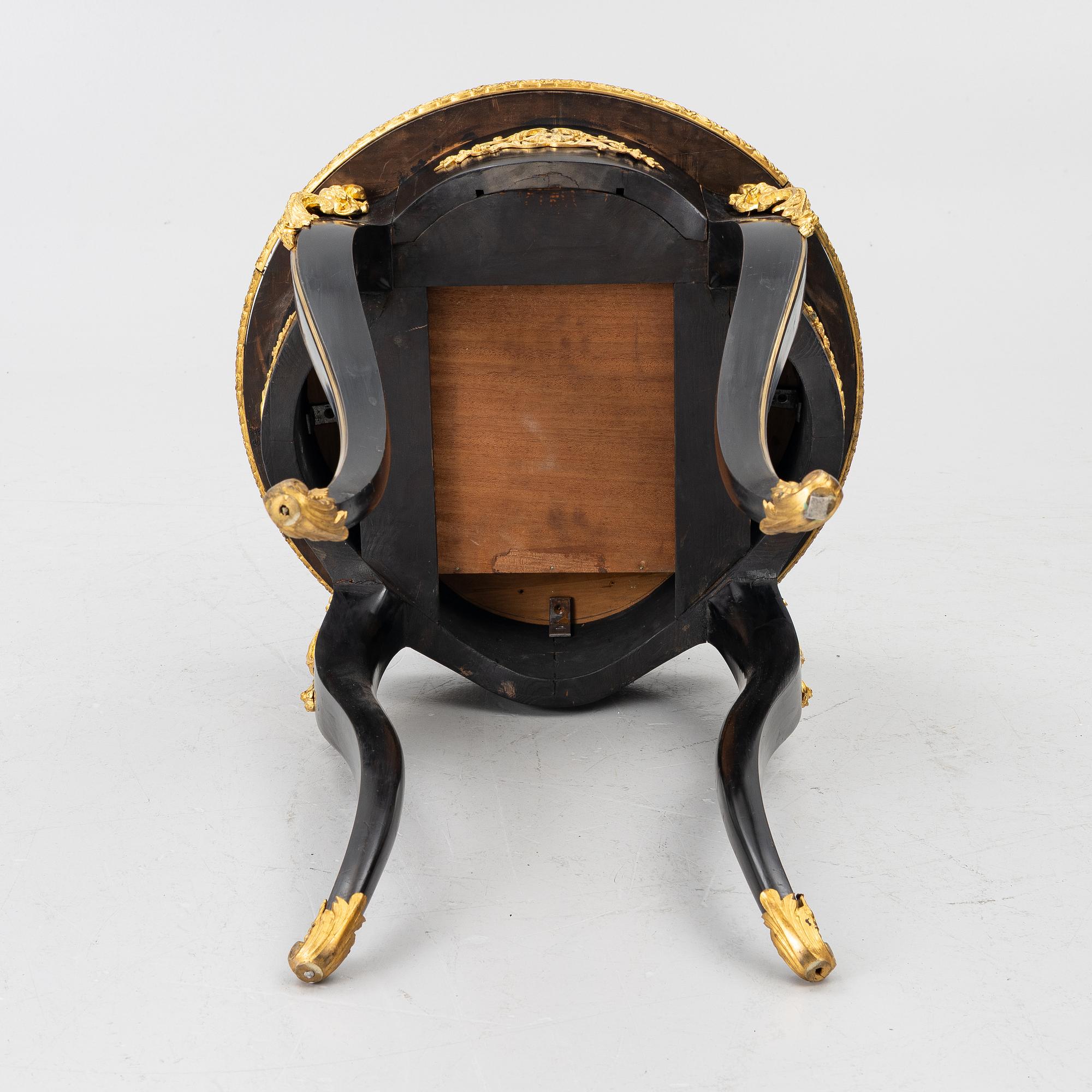 A rococo-revival pietre dure-top table, later part 19th century.