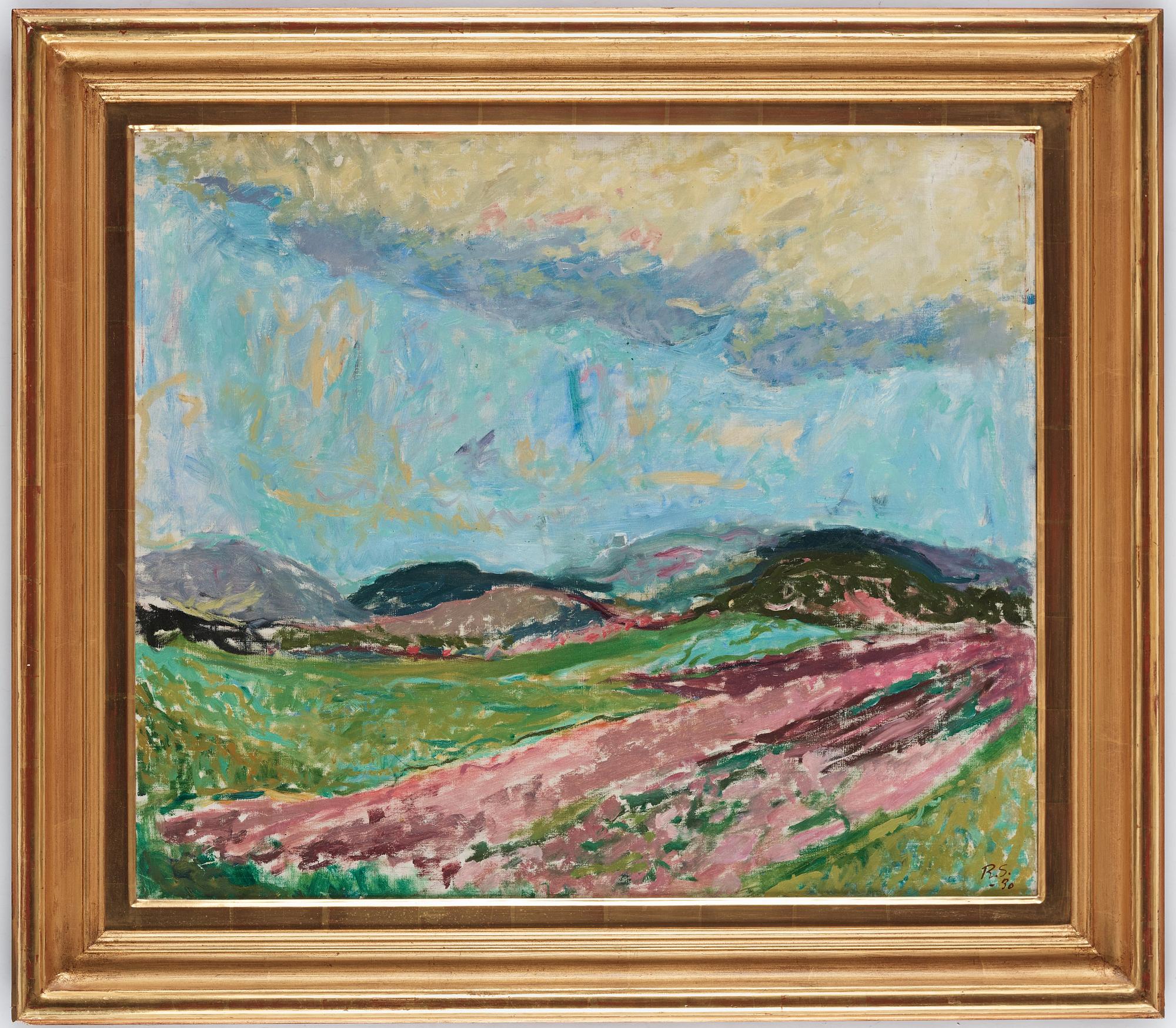 Ragnar Sandberg, "Fält och berg, Slussen".