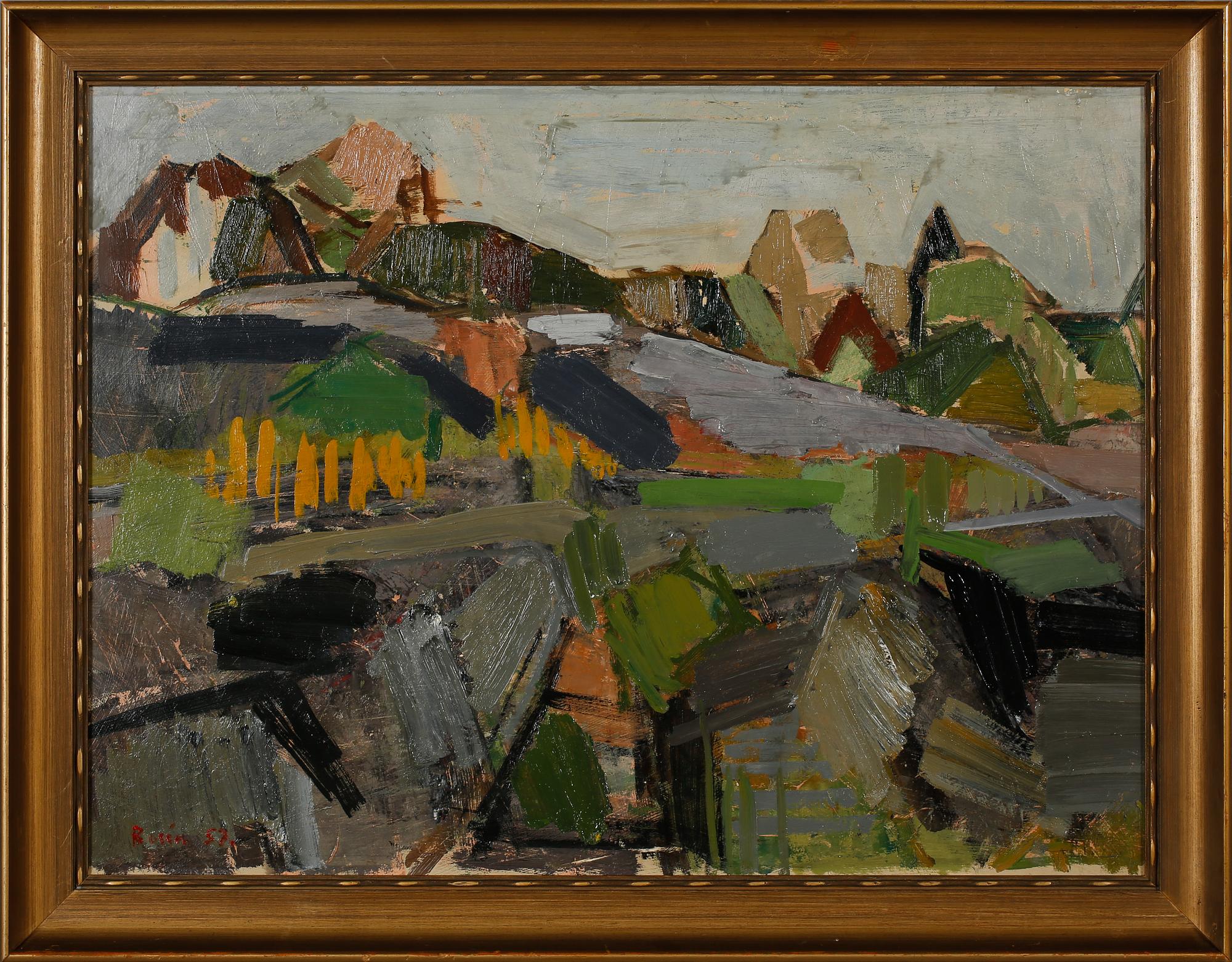 SVEN OLOF ROSÉN, olja på duk, signerad och daterad -57.