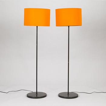 Yki Nummi, a pair of 1960's '17186' floor lamps for Stockmann Orno.