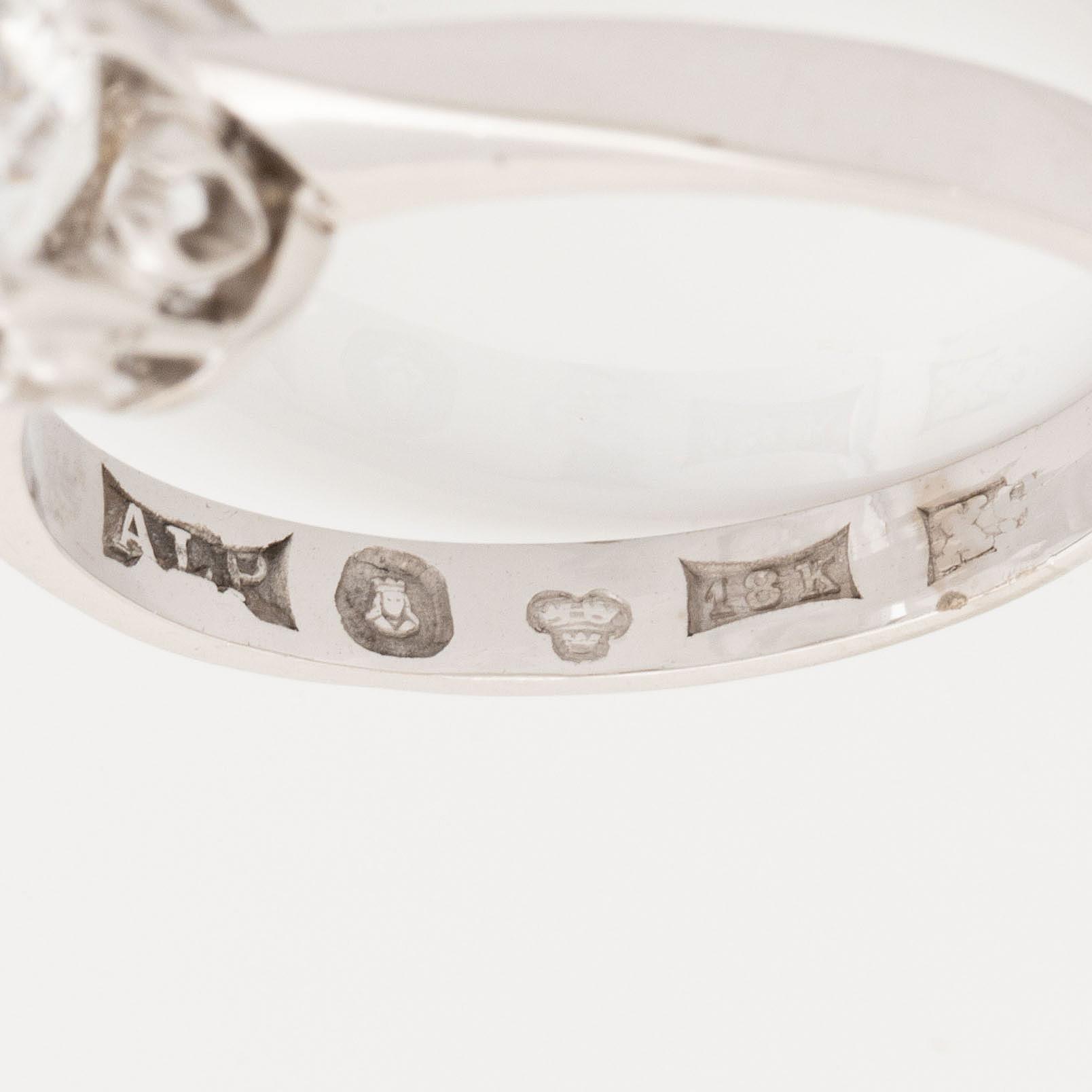 Brilliant cut diamond ring, 1,55 ct.