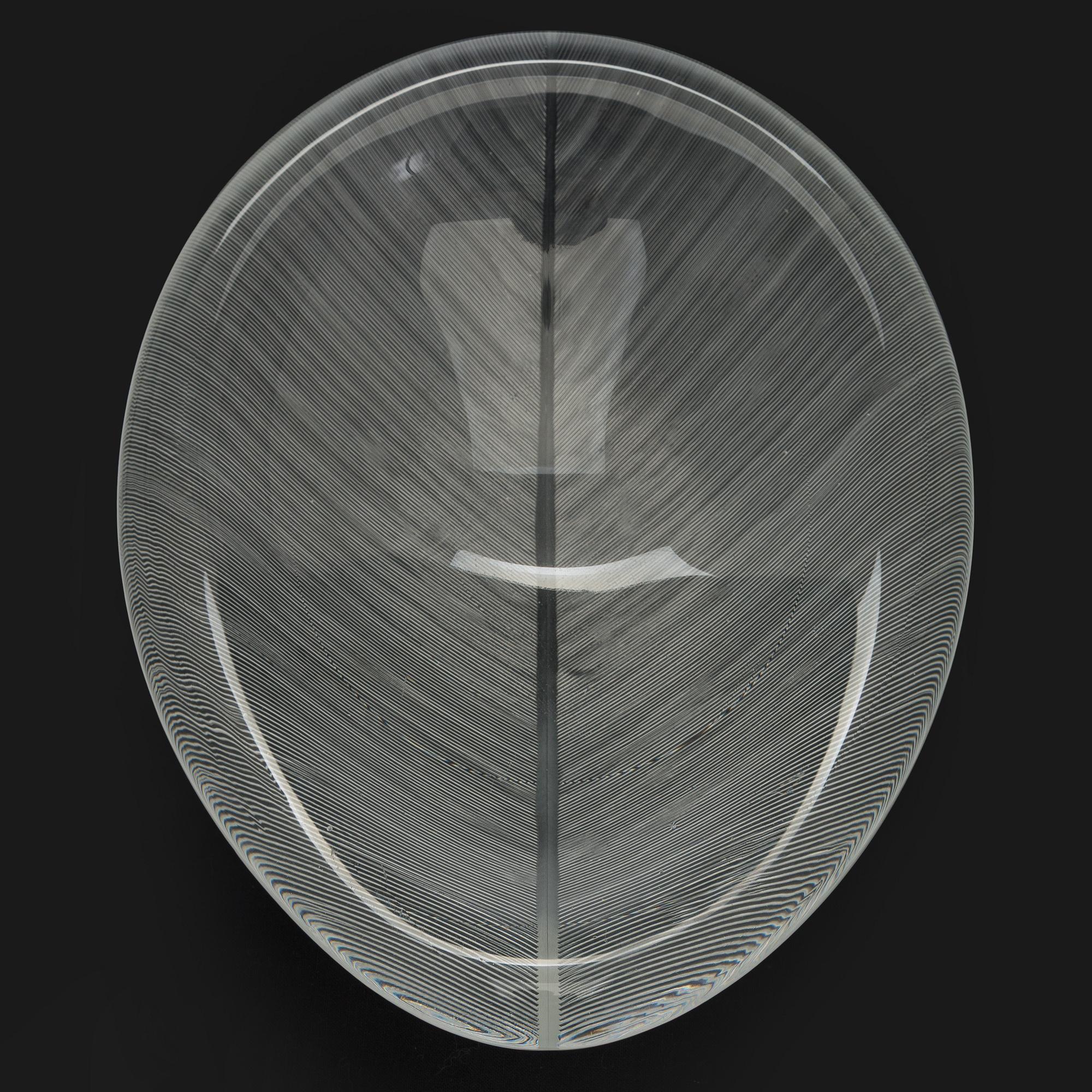 Tapio Wirkkala, A glass bowl "Lehti" (Leaf), signed Tapio Wirkkala Iittala -55.