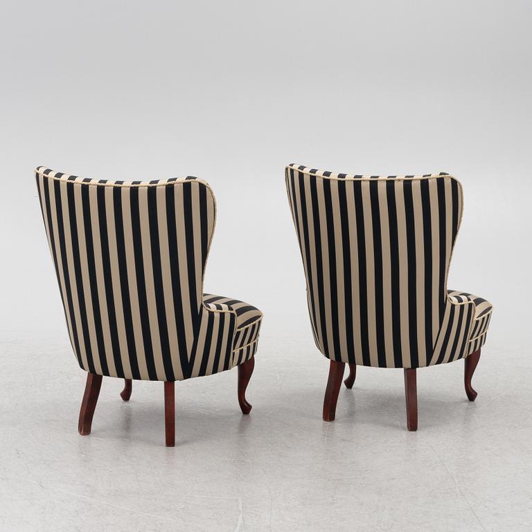 Armchairs, a pair, first half of the 20th century.