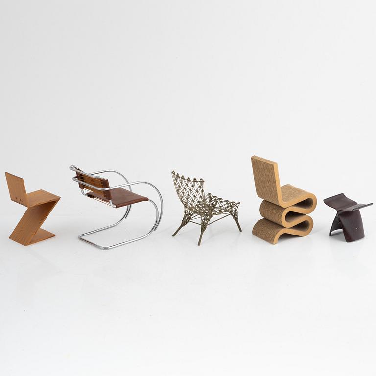 Miniatyrer, 5 st, Vitra Design Museum.