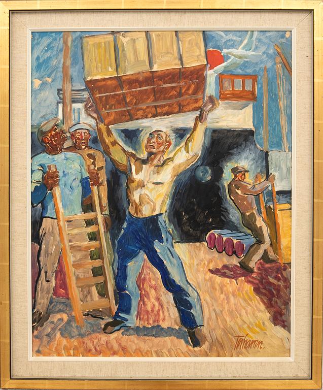 Gunnar Torhamn, Dockworker.