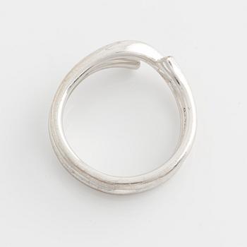 Georg Jensen, two rings, with brilliant-cut diamonds.