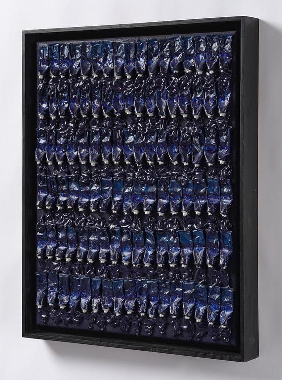 Arman (Armand Pierre Fernandez), "Monochrome Accumulation no. 3003".