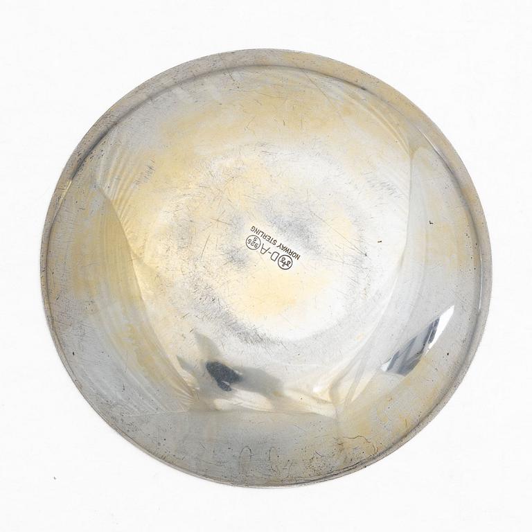 David Andersen, fat, sterlingsilver och emalj, Oslo, Norge, omkring 1960.