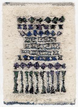Leena-kaisa Halme, a Finnish 'Kuura' (Frost) long pile rya rug for Neoviu, c. 153 x 105 cm.